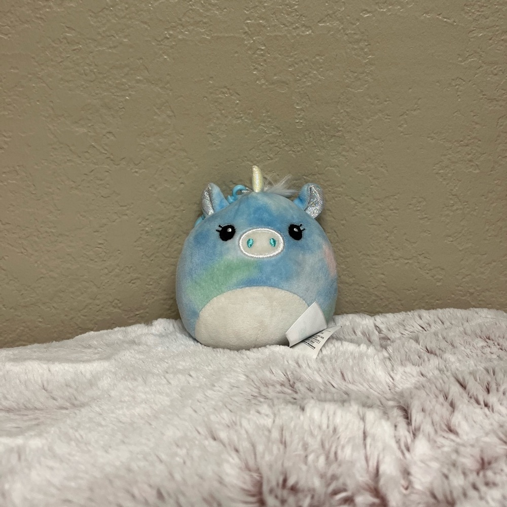 Gwen the Blue Tie Dye Unicorn Squishmallow Clip-On